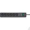 Kép 3/5 - Brennenstuhl Secure-Tec 19.500A elosztó, túlfeszültség elleni védelemmel, 6 dugalj, antracit, 2m (1159540366)