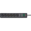 Kép 3/5 - Brennenstuhl Secure-Tec 19.500A elosztó, túlfeszültség elleni védelemmel, 6 dugalj, antracit, 2m (1159540366)