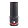 Kép 1/5 - MILWAUKEE 1/2&quot; Shockwave Impact Duty HOSSZÚ dugókulcs - gépi 17mm