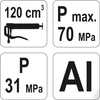 Kép 3/5 - Zsírzó - Karos zsírzó 120ml; 70 MPa; YATO; YT-0701