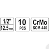 Kép 2/5 - Dugókulcs készlet GÉPI 10 részes YATO, YT-1025