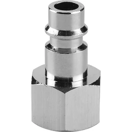 Gyorscsatlakozó-dugó, belső menettel, G-3/8", nikkelezett réz, bliszteren; Extol Premium, 8865125