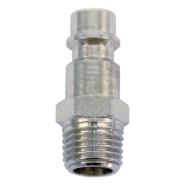 Gyorscsatlakozó-dugó, külső menettel, G-1/4", nikkelezett réz, bliszteren; Extol Premium, 8865121