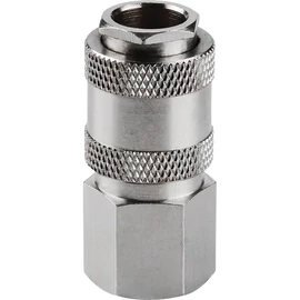 Gyorscsatlakozó-hüvely, belső menettel, 1/2", nikkelezett réz, bliszteren; Extol Premium, 8865116