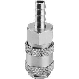 Gyorscsatlakozó-hüvely, tömlővéggel, 1/2", nikkelezett réz, bliszteren; Extol Premium, 8865120
