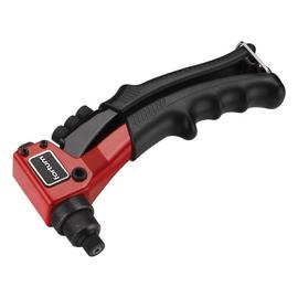 Popszegecshúzó fogó, egykezes, ALU, réz, acél, INOX szegecsekhez; 2,4-3,2-4,0-4,8mm, 200mm, CrVMo fej, FORTUM, 4770600