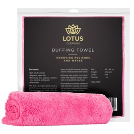 Lotus Cleaning Extra Puha Mikroszálas Kendő Pink - 550 GSM