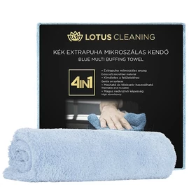 Lotus Cleaning Extra Puha Mikroszálas Kendő Kék - 400 GSM