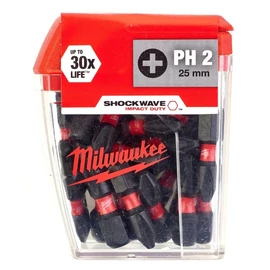 MILWAUKEE Shockwave Impact Duty csavarozó bit - PH2, 25mm, 25db