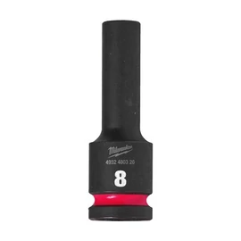 MILWAUKEE 1/2&quot; Shockwave Impact Duty HOSSZÚ dugókulcs - gépi   8mm