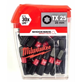 MILWAUKEE Shockwave Impact Duty csavarozó bit - TX25, 25mm, 25db