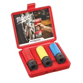MILWAUKEE 1/2" Shockwave Impact Duty dugókulcskészlet könnyűfém felnikhez