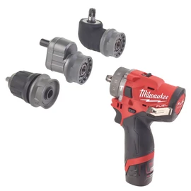 MILWAUKEE M12 FUEL szuperkompakt, levehető tokmányú ütvefúró-csavarozó - M12 FPDXKIT-202X