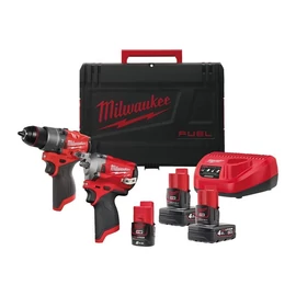 Milwaukee M12  Erőcsomag - Ütvecsavarozó + ütvefúró-csavarozó - M12 FPP2H2