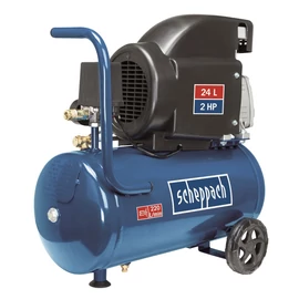 Scheppach HC 26  olajkenéses kompresszor - 1,5 kW, direkthajtás, 24 literes tartály, 1 fázis