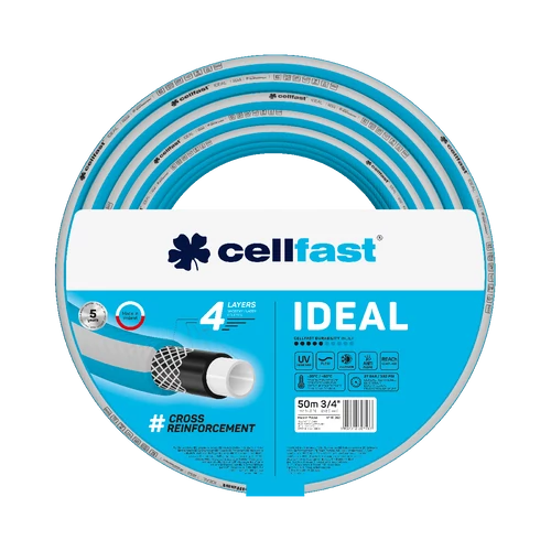 CELLFAST Locsolótömlő 4 rétegű IDEAL 3/4" 50 m CELLFAST Locsolótömlő 4 rétegű IDEAL 3/4" 50 m