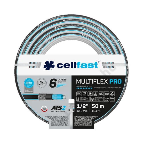 CELLFAST Locsolótömlő 6 rétegű MULTIFLEX ATSV 1/2&quot; 50 m