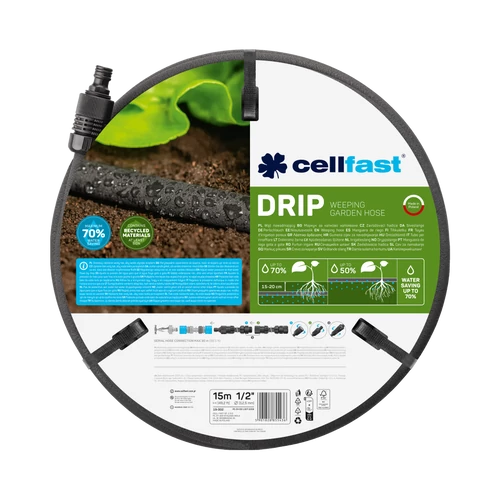 CELLFAST Könnyezőcső 1/2&quot; 15 m DRIP