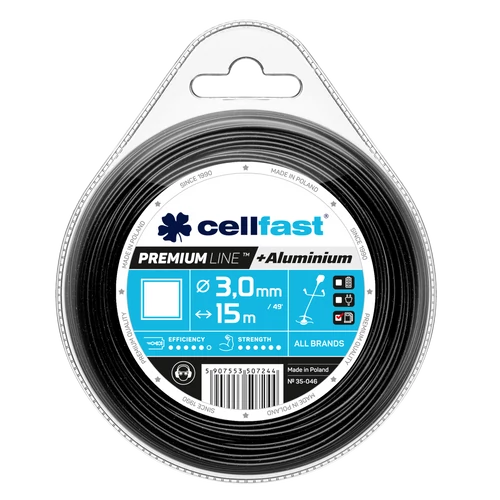 CELLFAST Damil szögletes PREMIUM 3,0 mm x 15 m