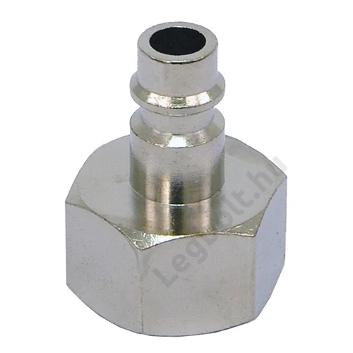 Gyorscsatlakozó-dugó, belső menettel, G-1/2", nikkelezett réz, bliszteren; Extol Premium, 8865126