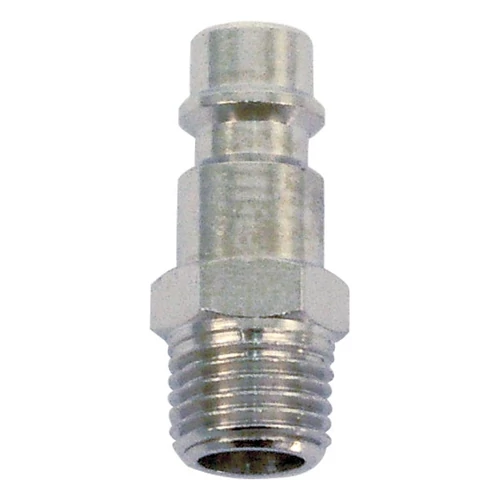Gyorscsatlakozó-dugó, külső menettel, G-1/4", nikkelezett réz, bliszteren; Extol Premium, 8865121