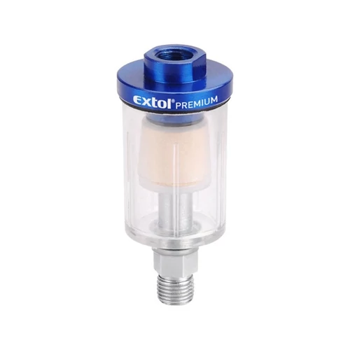Mini levegőszűrő, max. 8 Bar, 1/4", 48ml; Extol Premium, 8865101