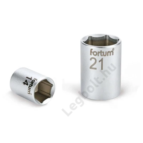 Dugófej - 1/2&quot;, 32mm, 61CrV5, mattkróm,  44mm hosszú, FORTUM, 4700432