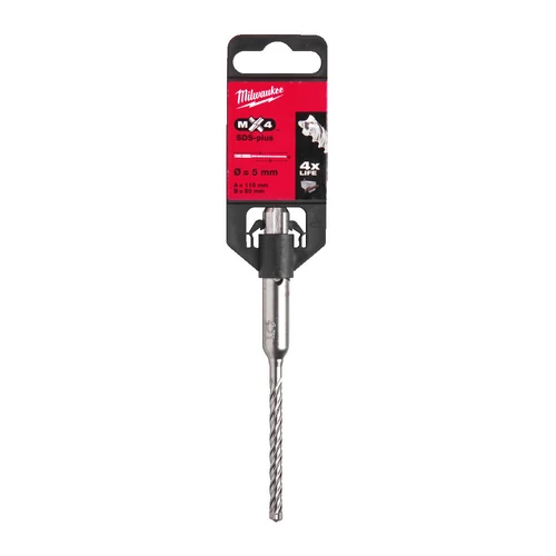MILWAUKEE SDS-PLUS MX4 - 4 élű fúrószár 5 x 50/110 mm