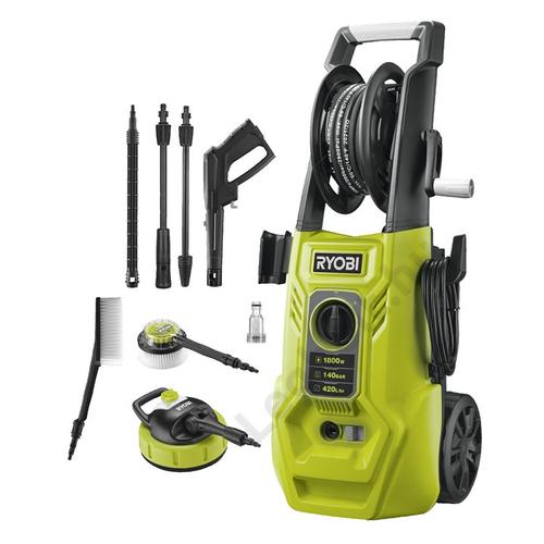RYOBI RY140PWA-P - 140 BAR-os magasnyomású mosó tartozékokkal, prémium