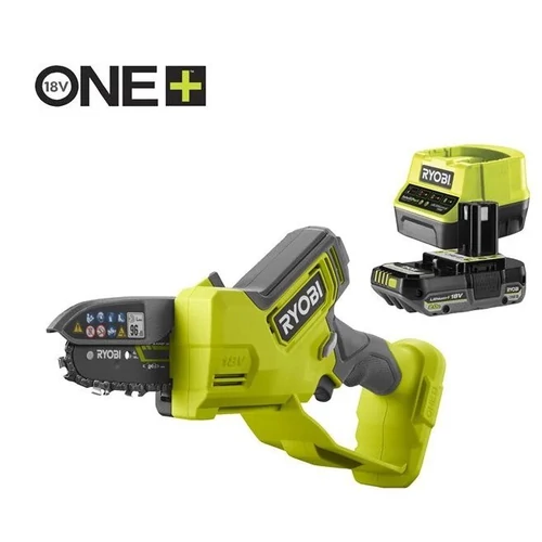 RYOBI RY18PSX10A-120 - 18 V akkus szénkefe nélküli 10 cm-es ágvágó