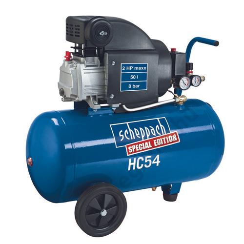 Scheppach HC 54  olajkenéses kompresszor - 1,5 kW, direkthajtás, 50 literes tartály, 1 fázis