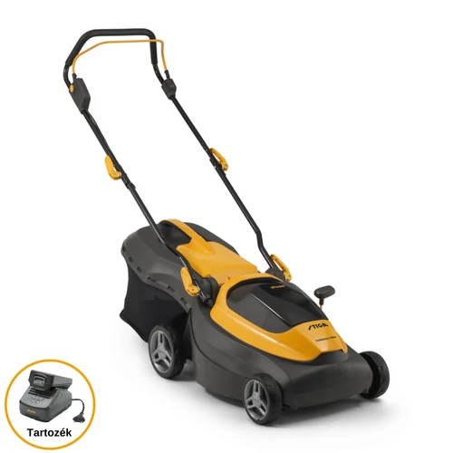 STIGA akkumulátoros fűnyíró COLLECTOR 140e Kit - akkuval és töltővel