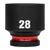 MILWAUKEE 1/2&quot; Shockwave Impact Duty dugókulcs - gépi 28mm