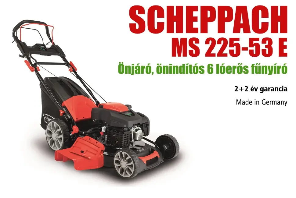 6 Lóerős önindítós német fűnyíró