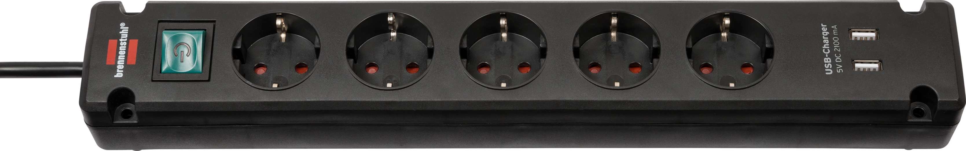 Brennenstuhl Bremounta elosztó 5 aljzat, USB, 3m kábel