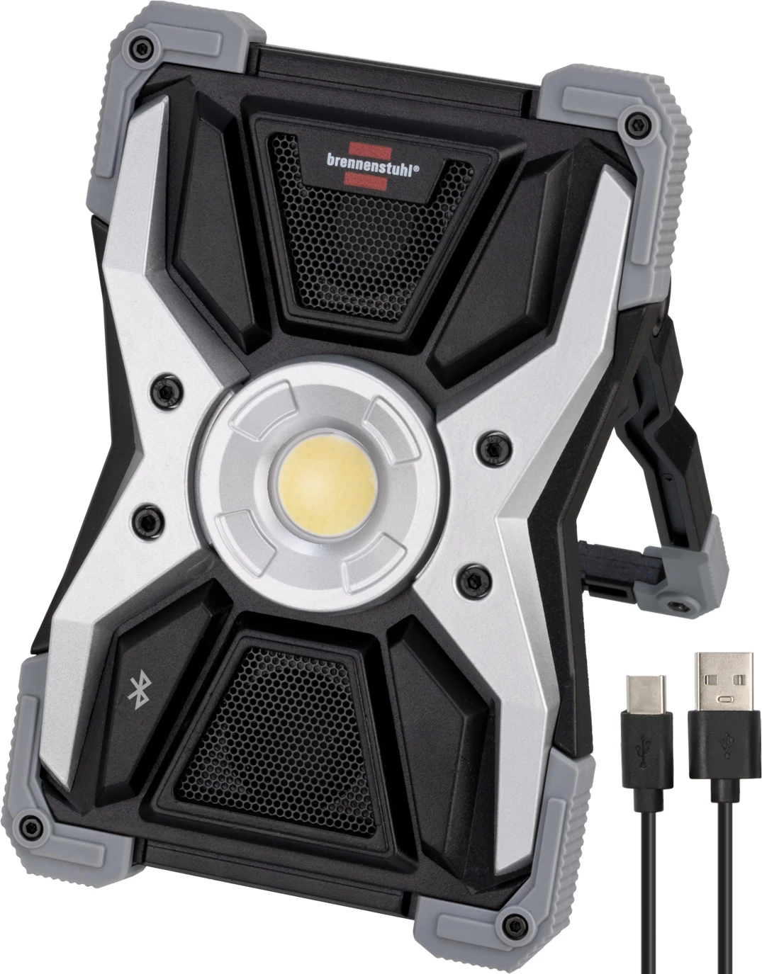 Brennenstuhl RUFUS 3010 MA akkus LED munkalámpa Bluetooth hangszóróval, 3000lm, IP65 (1173110200)