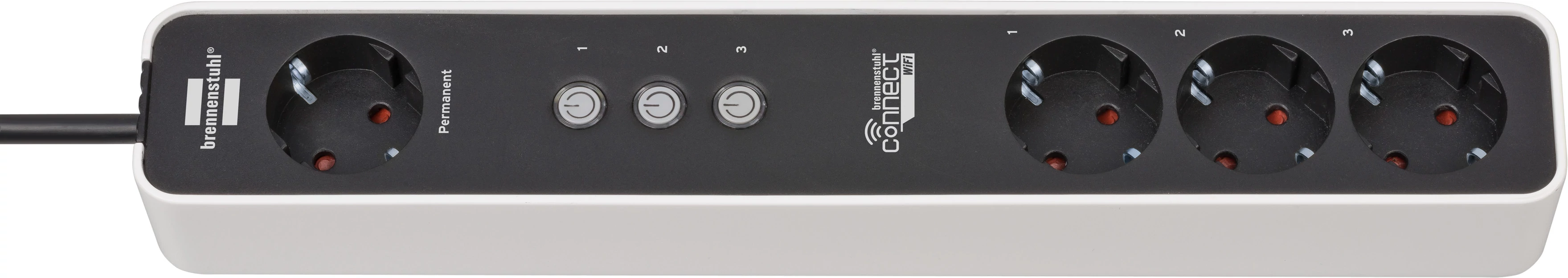 Brennenstuhl Connect Ecolor WiFi okos elosztó 4 aljzattal - 3 db egyenként vezérelhető