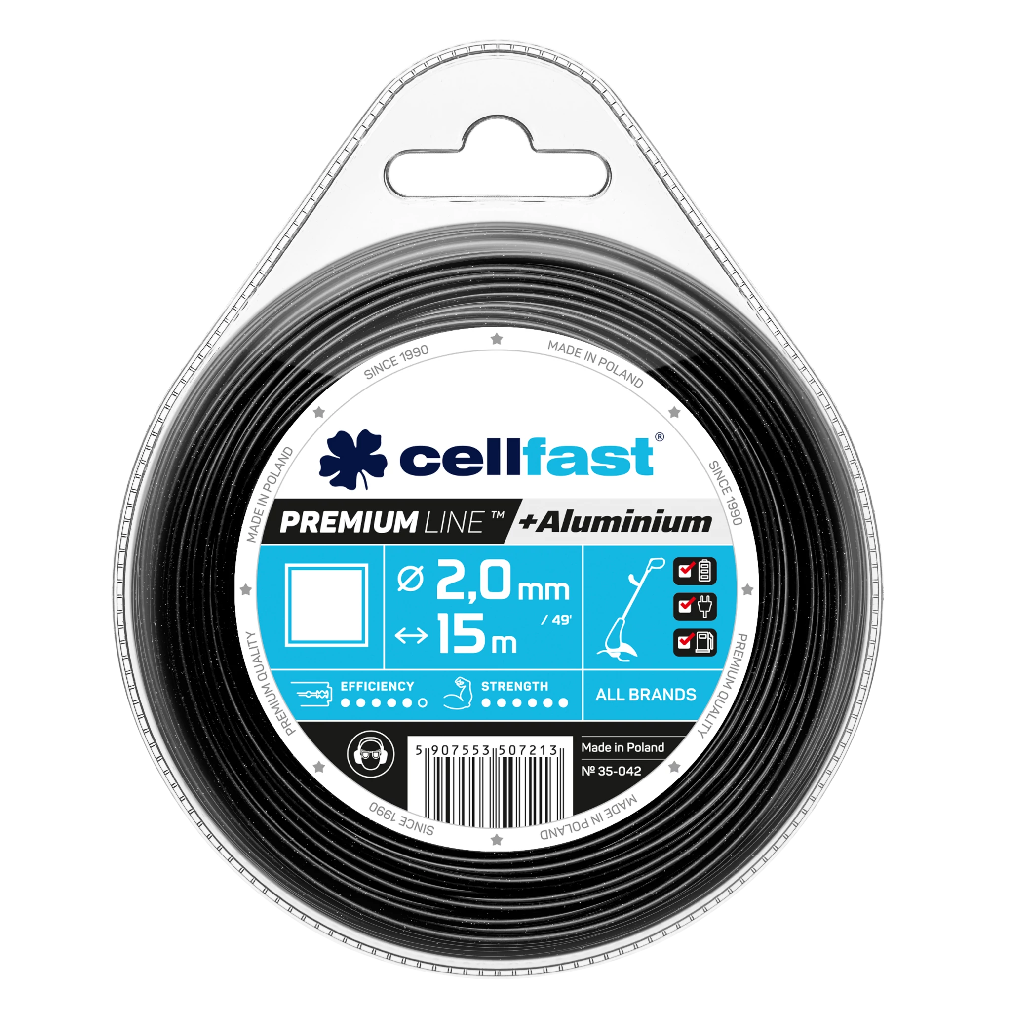 CELLFAST Damil szögletes PREMIUM 2,0 mm x 15 m
