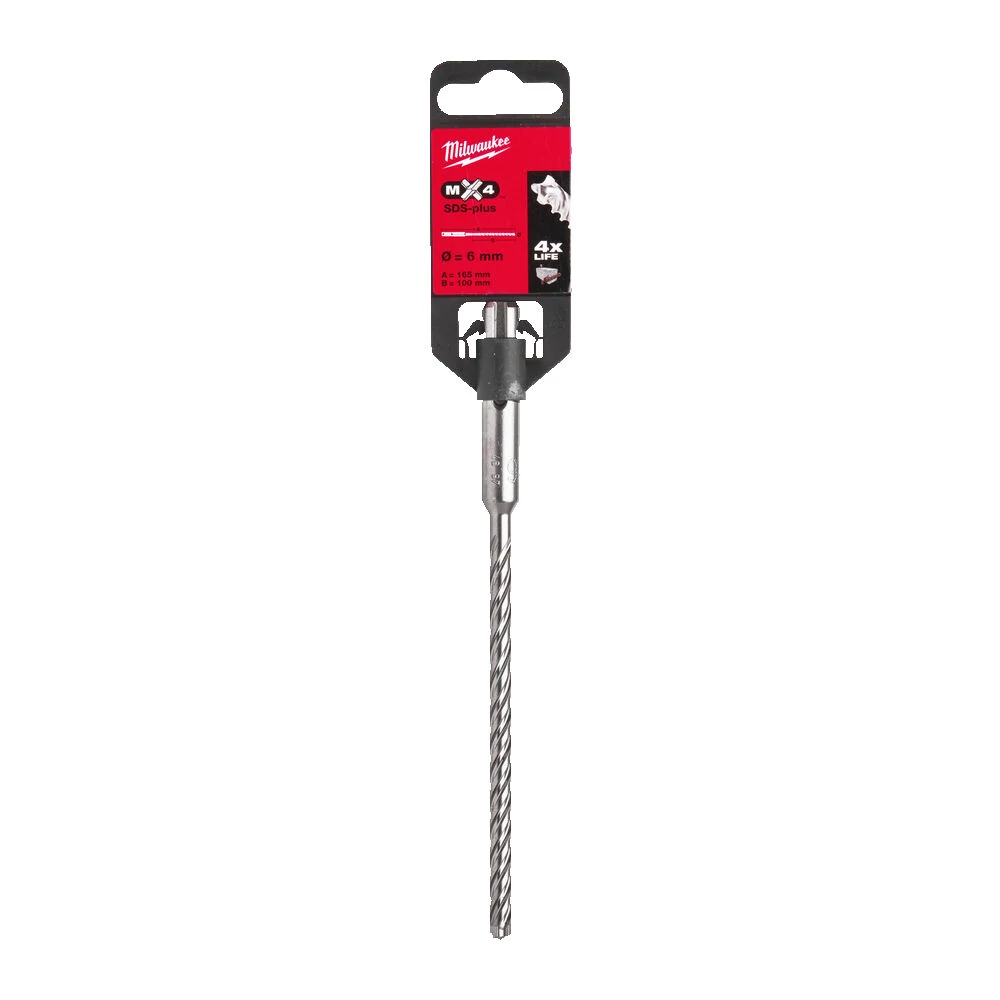 MILWAUKEE SDS-PLUS MX4 - 4 élű fúrószár 6 x 100/160 mm