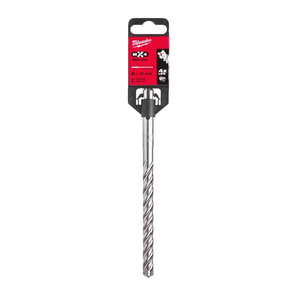 MILWAUKEE SDS-PLUS MX4 - 4 élű fúrószár 10 x 100/160 mm