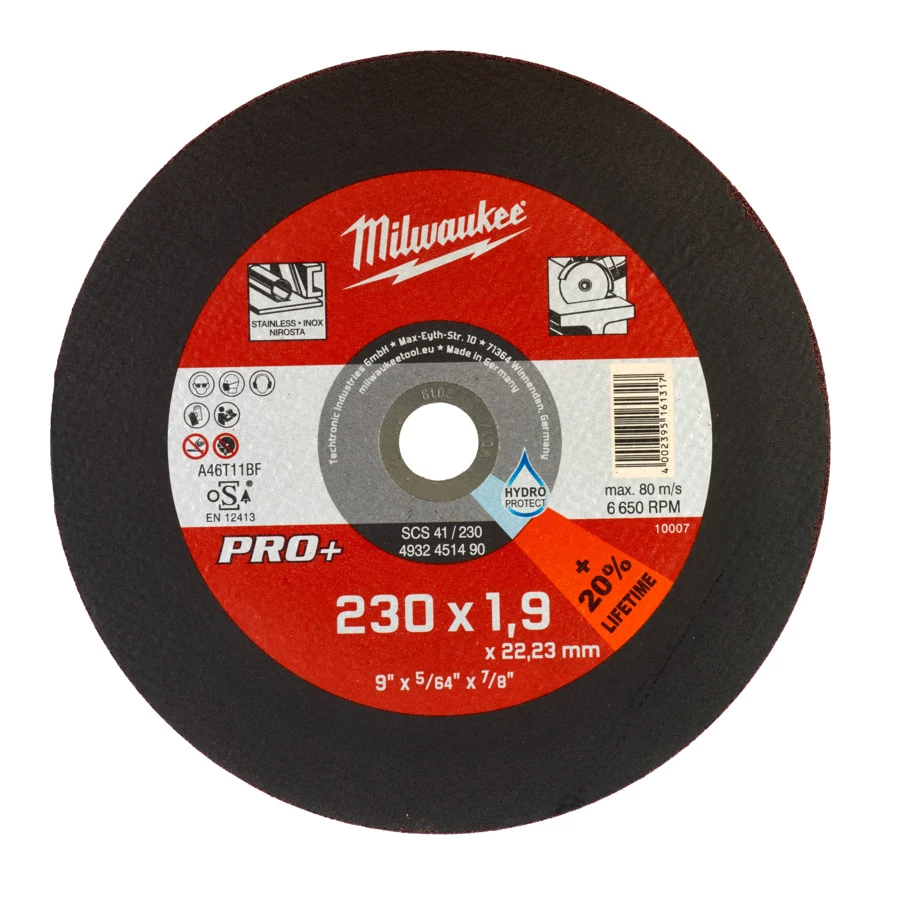 MILWAUKEE Vágókorong fémhez 230x1.9mm PRO+