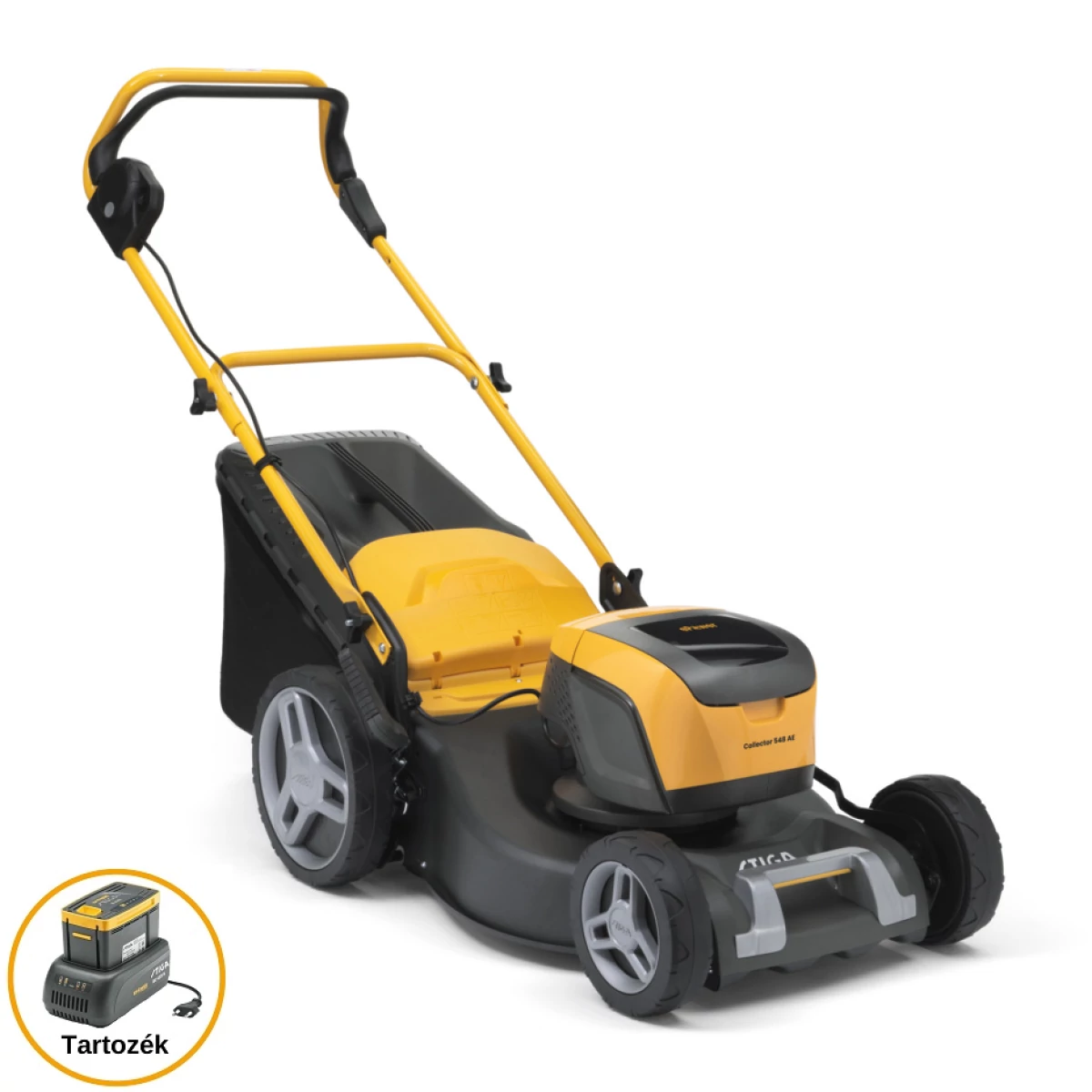 STIGA akkumulátoros fűnyíró COLLECTOR 543 AE K - akkuval és töltővel