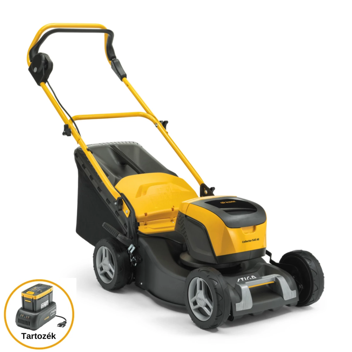 STIGA akkumulátoros fűnyíró COLLECTOR 543 AE Kit - akkuval és töltővel