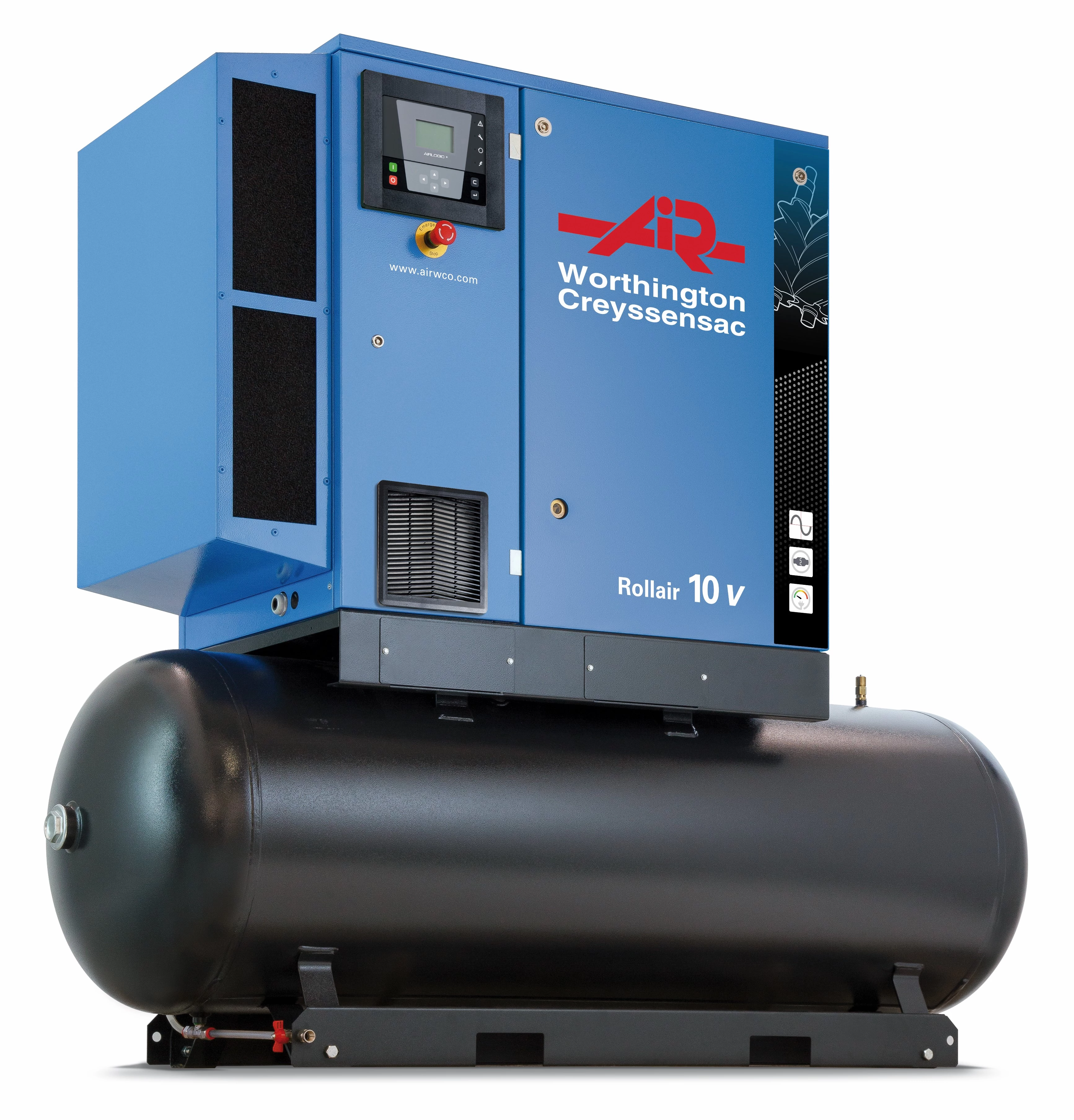 Worthington Creyssensac RLR 15VT-500 frekvenciaváltós kombinált csavarkompresszor