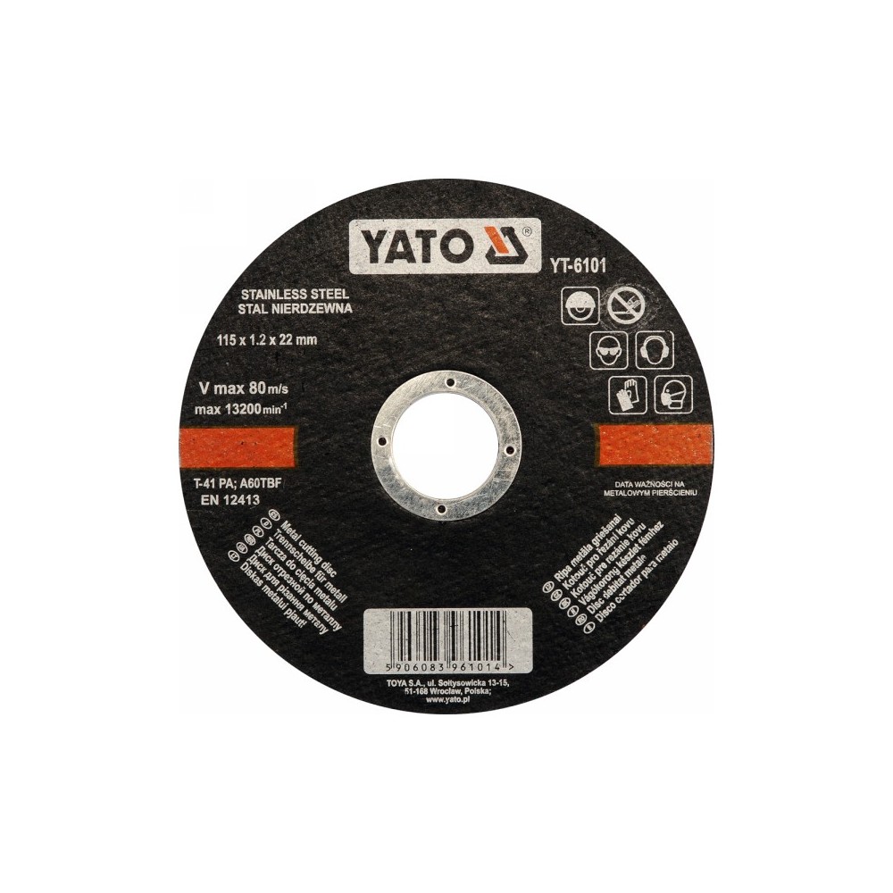 YATO -  115x1,2x22, mm Vágótárcsa - YT-6101